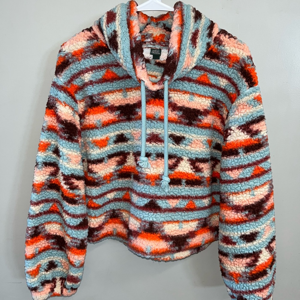 Wild fable drawstring Sherpa sweatshirt